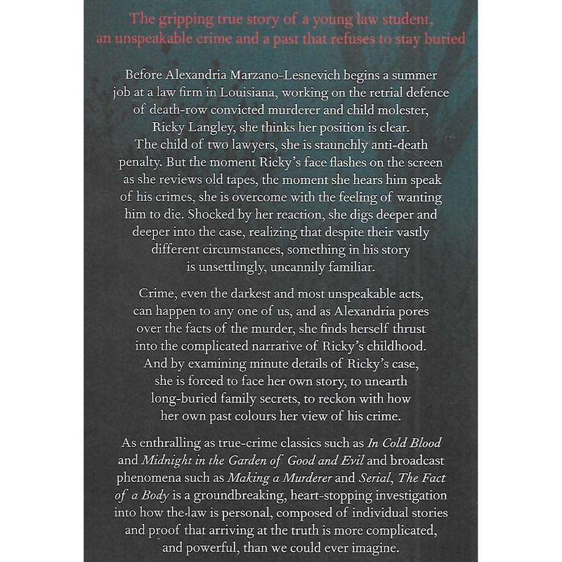 The Fact of a Body: A Murder and a Memoir (Uncorrected Proof Copy) | Alexandria Marzano-Lesnevich