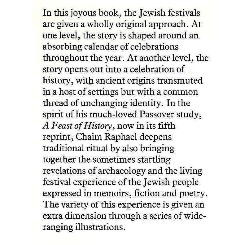 The Festivals: A History of Jewish Celebration | Chaim Raphael