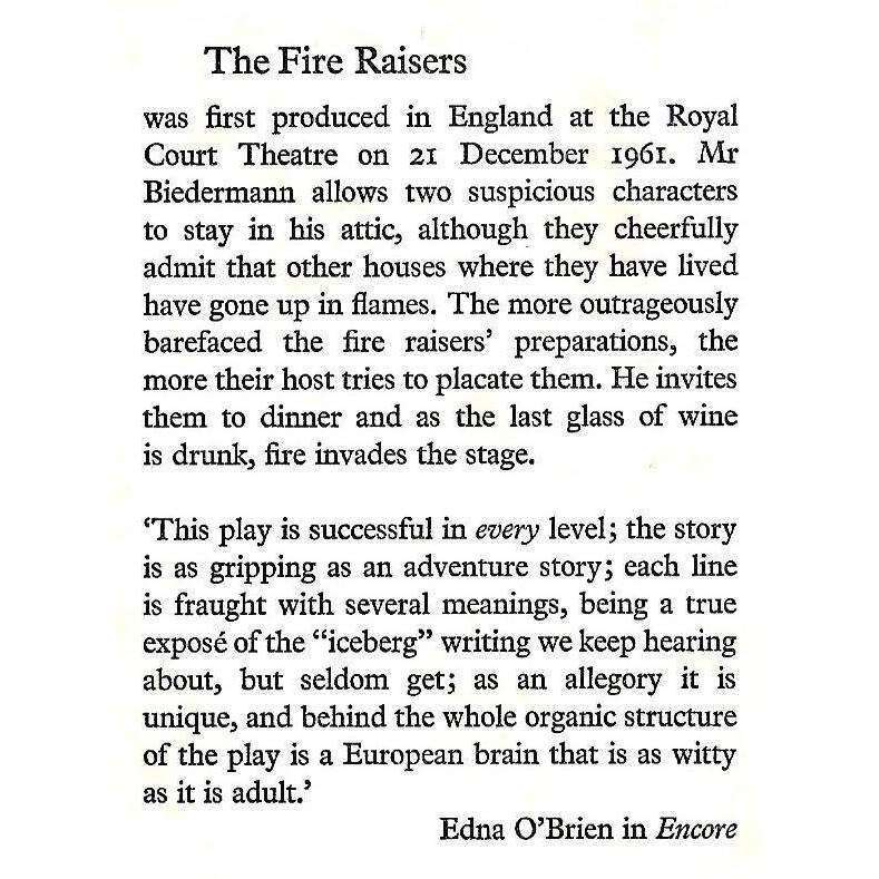 The Fire Raisers | Max Frisch