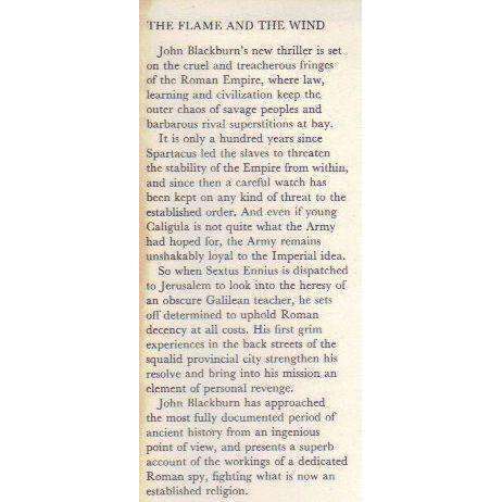 The Flame & the Wind (First Edition 1967) | John Blackburn