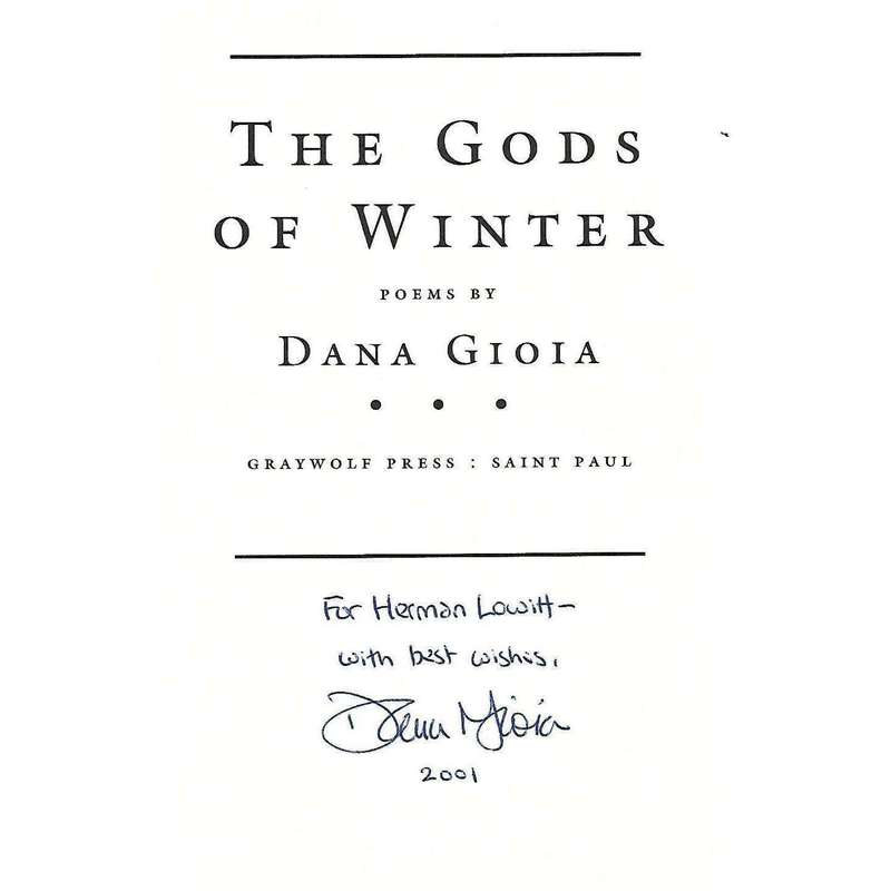 The Gods of Winter (Inscribed by Author) | Dana Gioia