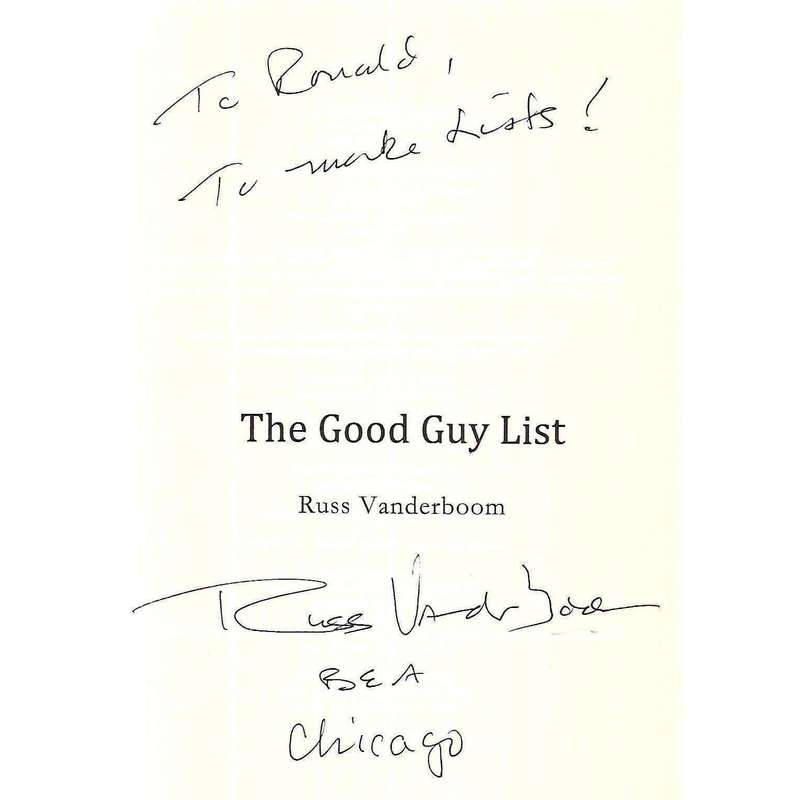 The Good Guy List (Inscribed by Author) | Russ Vanderboom