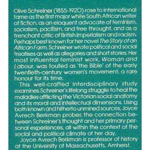 The Healing Imagination of Olive Schreiner: Beyond South African Colonialism | Joyce Avrech Berkman