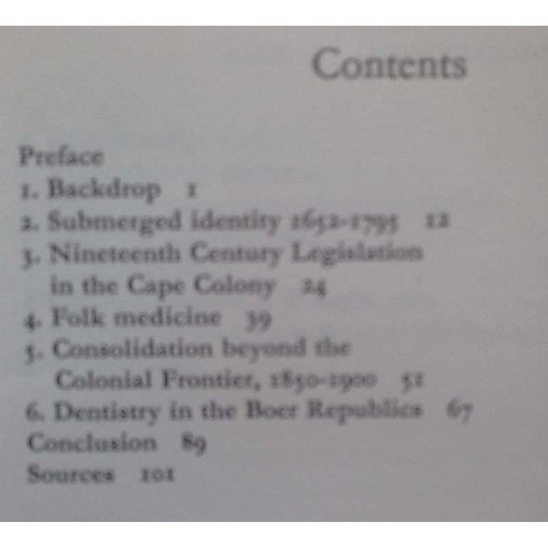 The History of Dentistry in South Africa, 1652-1900 | Vilma Grobler