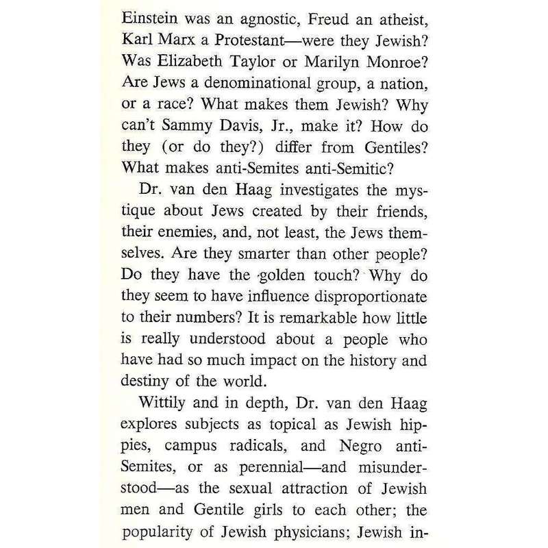 The Jewish Mystique | Ernst van den Haag