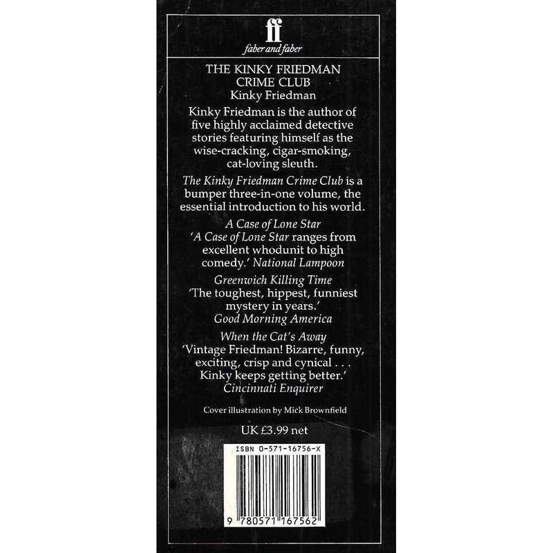 The Kinky Friedman Club (Inscribed by Author) | Kinky Friedman