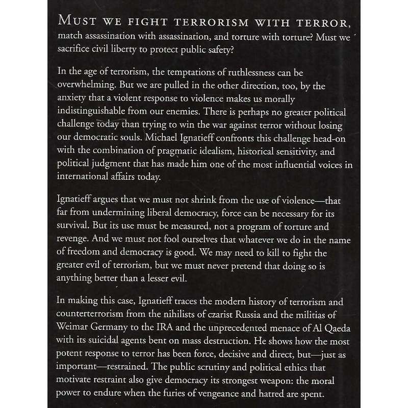 The Lesser Evil: Political Ethics in an Age of Terror (Possibly Inscribed by Author) | Michael Ig...