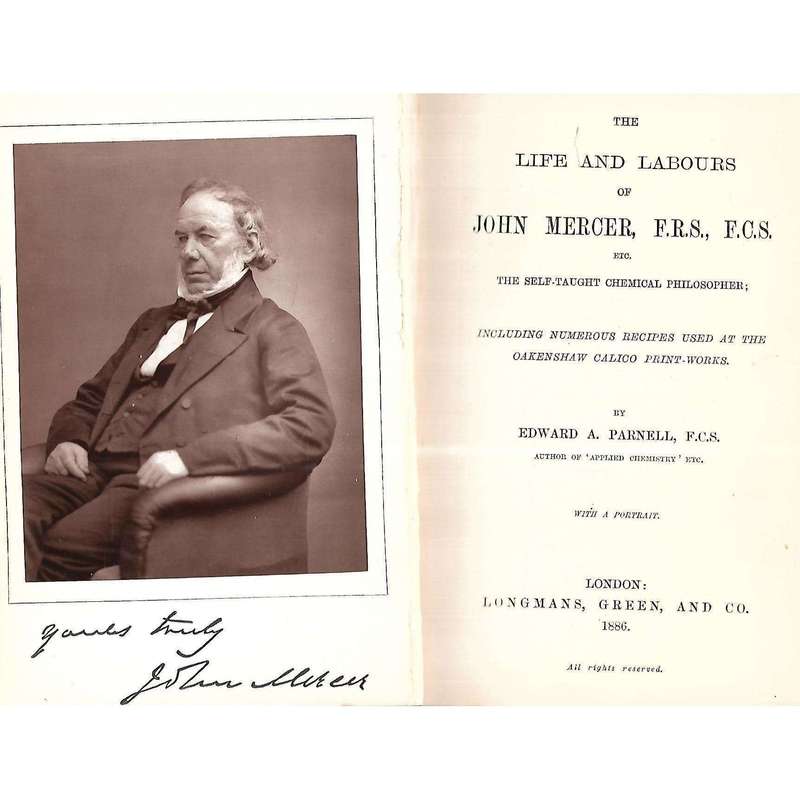 The Life and Labours of John Mercer, The Self-Taught Chemical Philosopher | Edward A. Parnell