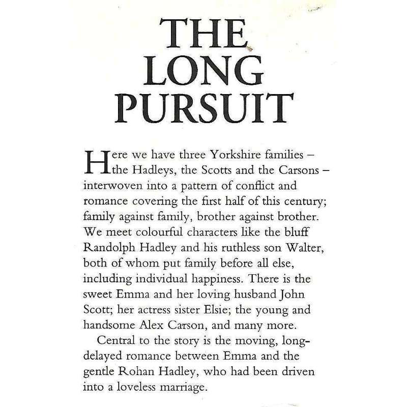 The Long Pursuit: A Saga of Three Yorkshire Families Sweeping Across the Generations (Proof Copy)...
