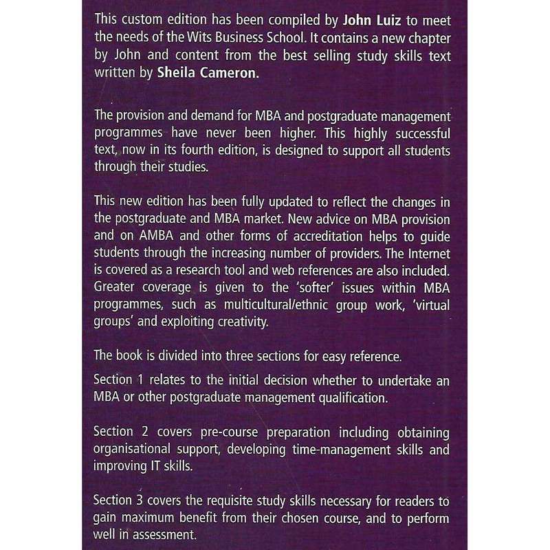 The Management Handbook: Study Skills for Postgraduate Management Study (4th Ed.) | John Luiz & S...