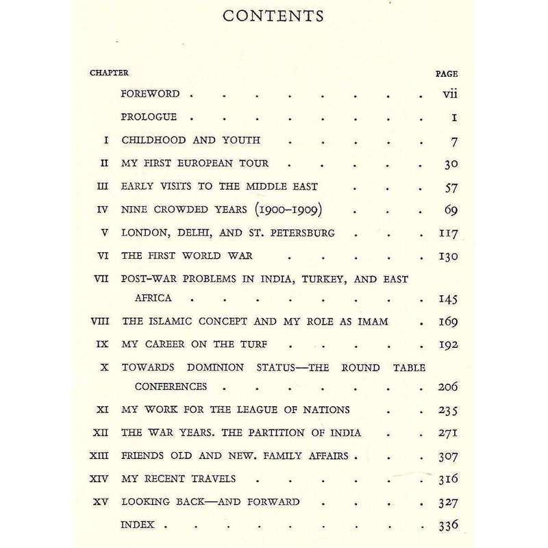 The Memoirs of Aga Khan: World Enough and Time (Frist Edition, 1954) | Aga Khan
