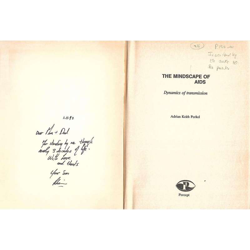 The Mindscape of AIDS: Dynamics of Transmission (Inscribed by Author) | Adrian Perkel