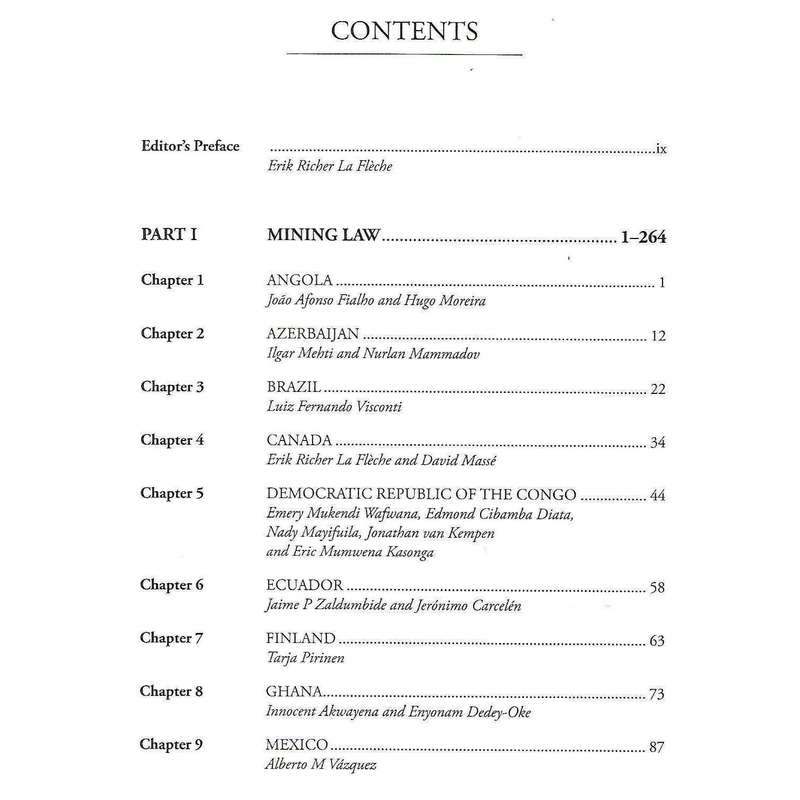 The Mining Law Review (Possibly Inscribed by Editor) | Erik Richer la Fleche (Ed.)