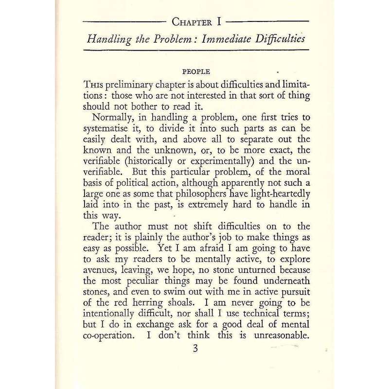 The Moral Basis of Politics (First Edition, 1938) | Naomi Mitchison