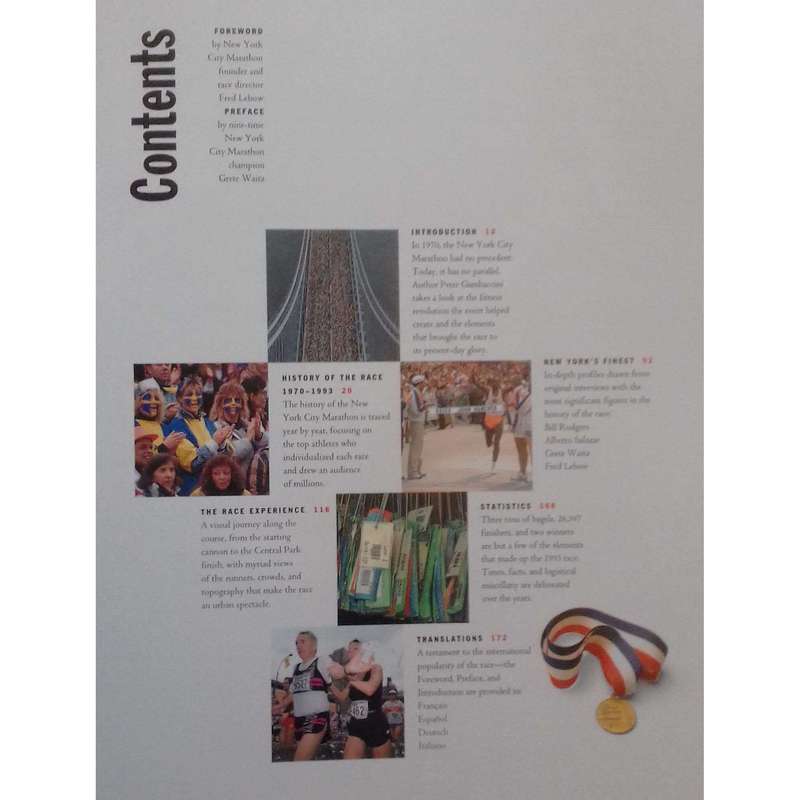 The New York City Marathon: Twenty-Five Years (With Contributor's Signature Pasted In) | Peter Ga...