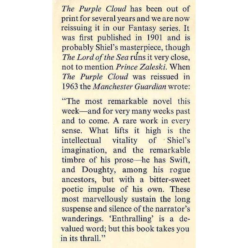 The Purple Cloud (1978 Re-issue) | M. P. Shield