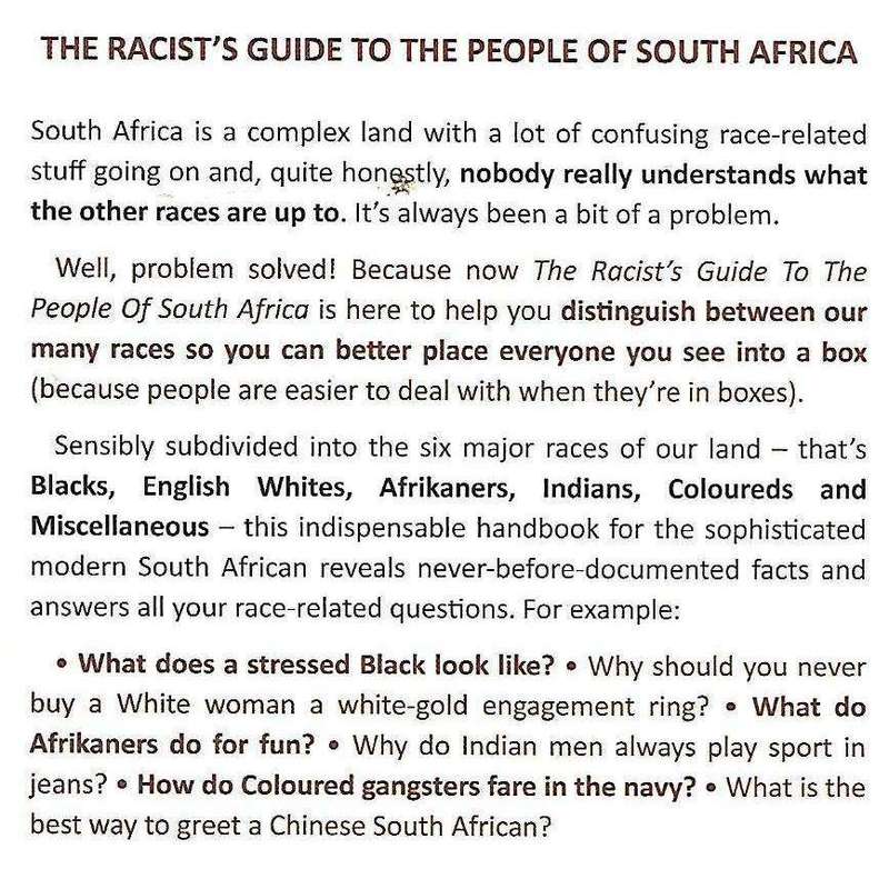 The Racist's Guide to the People of South Africa (Signed by Author) | Simon Kilpatrick