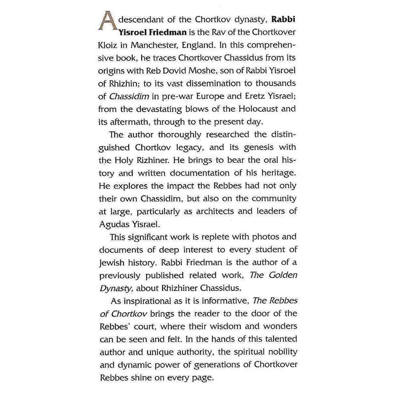 The Rebels of Chortkov | Rabbi Yisroel Friedman