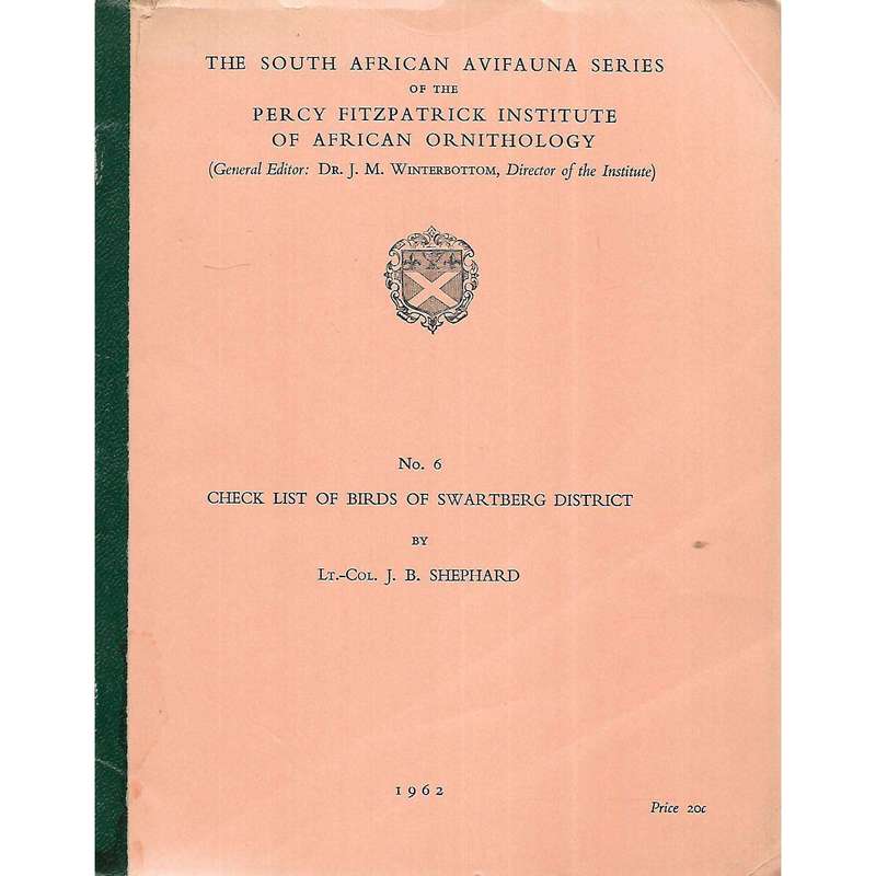 The South African Avifauna Series of the Percy Fitzpatrick Institute of African Ornithology (5 Vo...