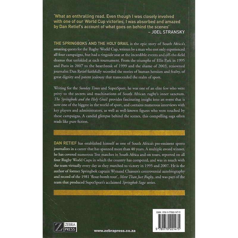 The Springboks and the Holy Grail (Signed by Author) | Dan Retief