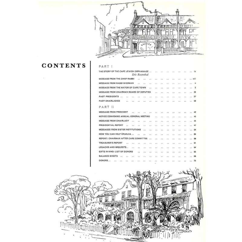 The Story of the Cape Jewish Orphanage (Golden Jubilee, 1910-1961)