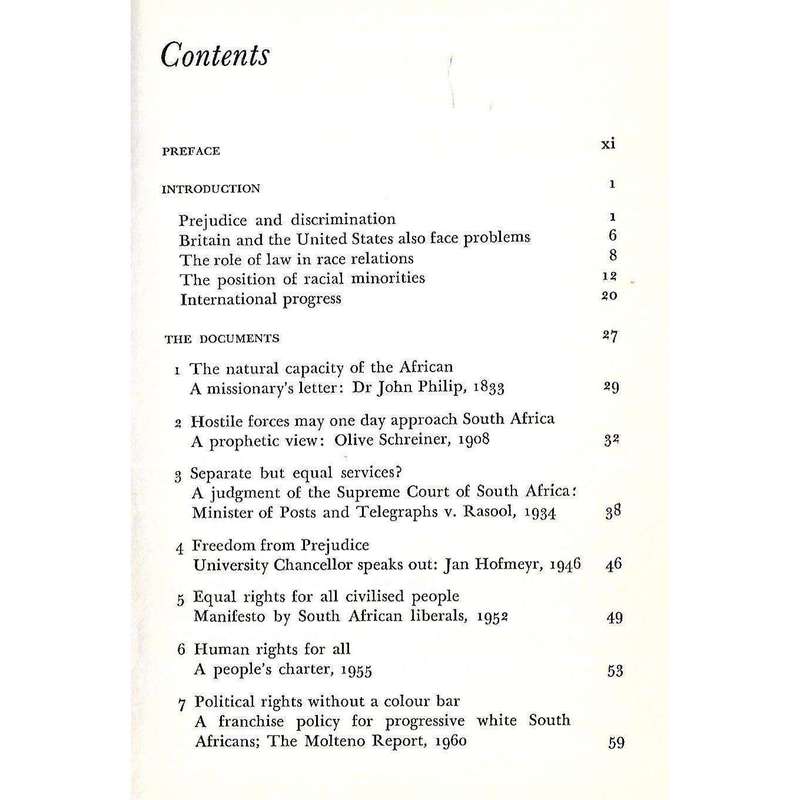 The Struggle for Racial Equality (Inscribed by Author) | Julius Lewin