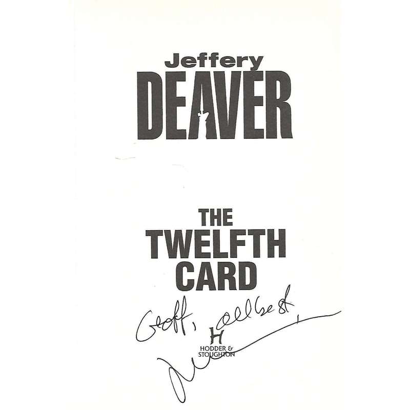 The Twelth Card (Inscribed by Author) | Jeffrey Deaver