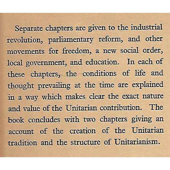 The Unitarian Contribution to Social Progress in England (Signed by Author) | Raymond V. Holt