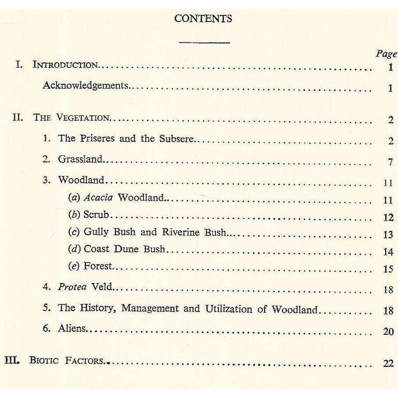 The Vegetation of the Districts of East London and King William's Town, Cape Province | D. M. Comins