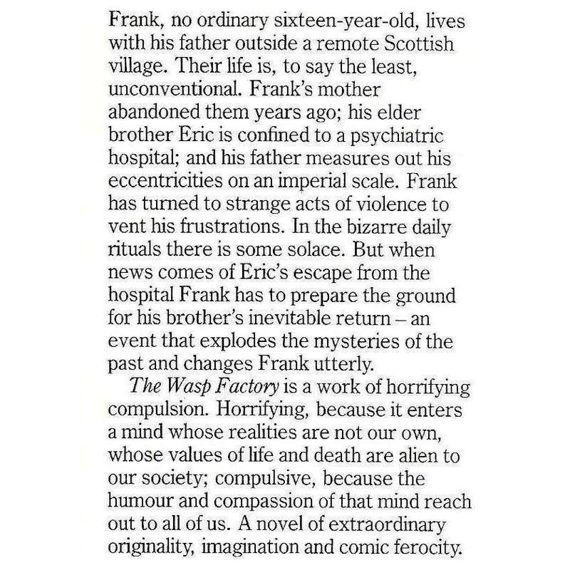 The Wasp Factory (First Edition, 1984) | Iain Banks
