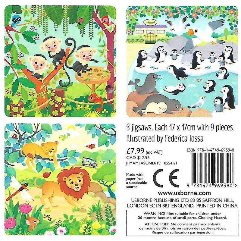 The Zoo (Book and 3 Jigsaws)