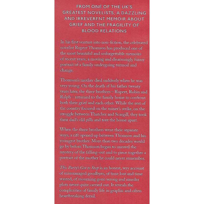 This Party's Got to Stop: A Memoir (Signed by Author) | Rupert Thomson