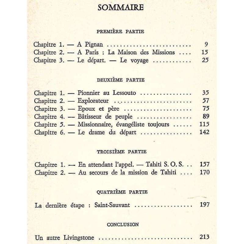 Thomas Arbousset: Pionnier (French) | Henri Clavier