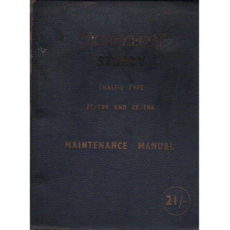Thornycroft Sturdy Maintenance Manual: Chassis Type ZE\ER4 and ZE\TR6