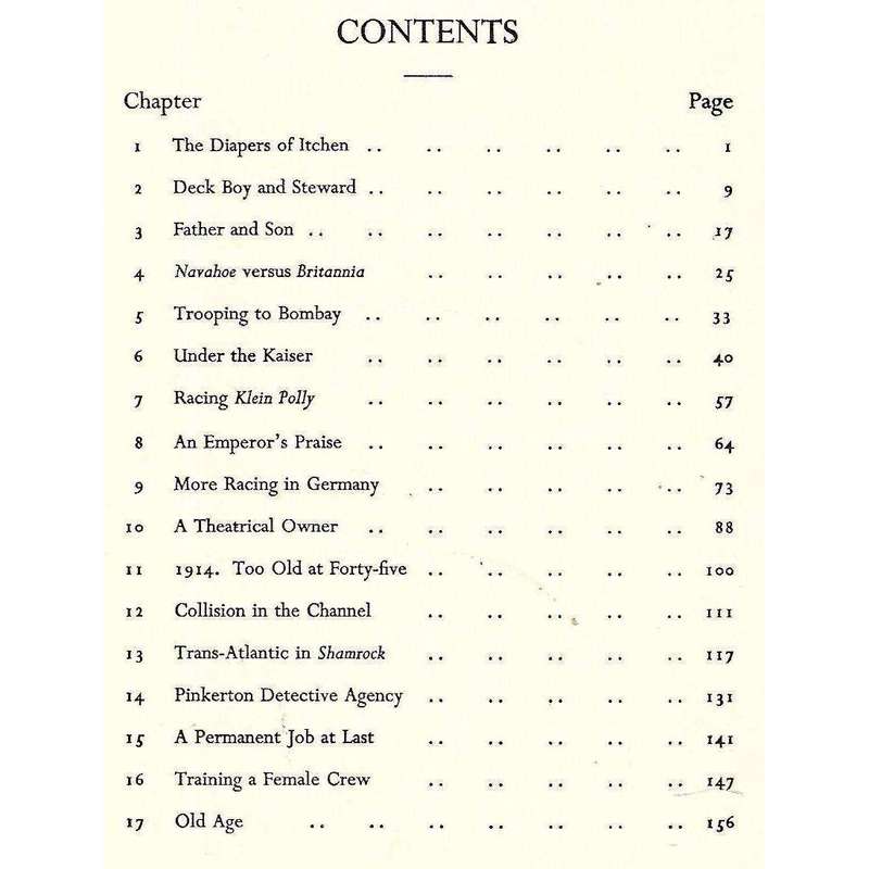 Tom Diaper's Log: Memoirs of a Racing Skipper (With Author's Dedication) | Captain Tom Diaper