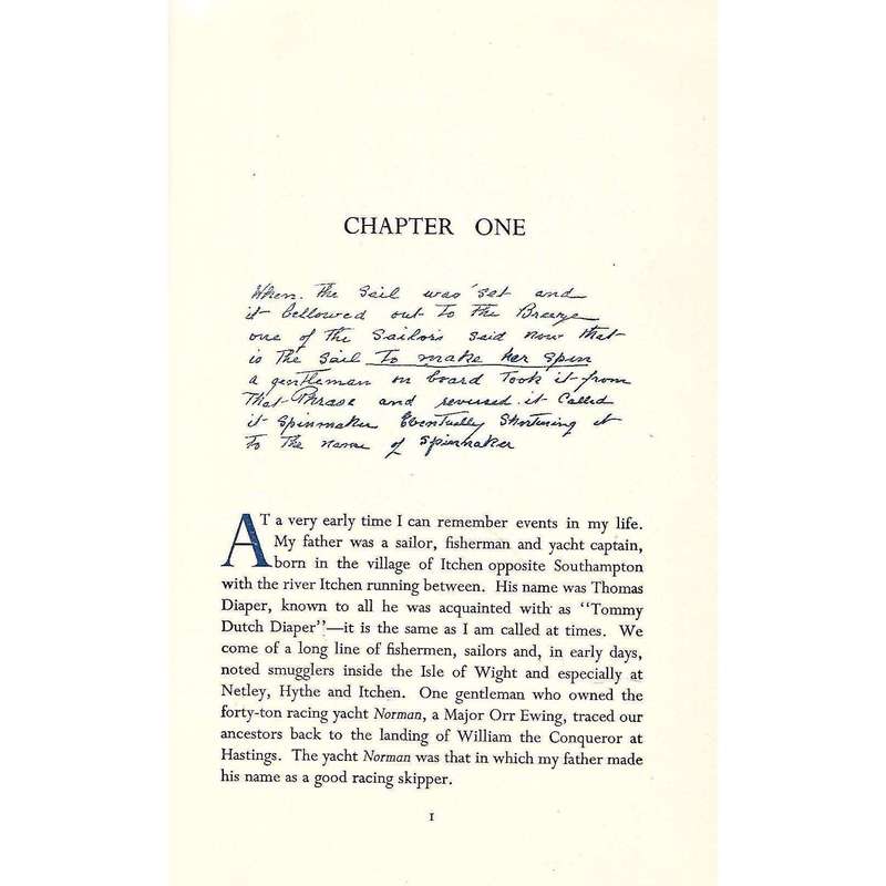 Tom Diaper's Log: Memoirs of a Racing Skipper (With Author's Dedication) | Captain Tom Diaper