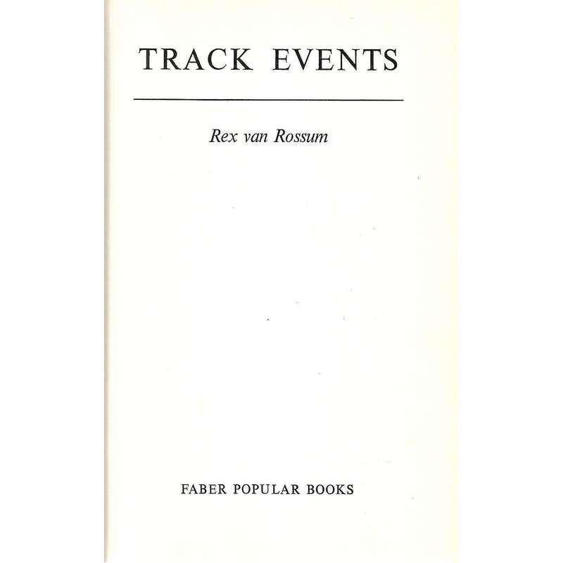 Track Events | Rex van Rossum