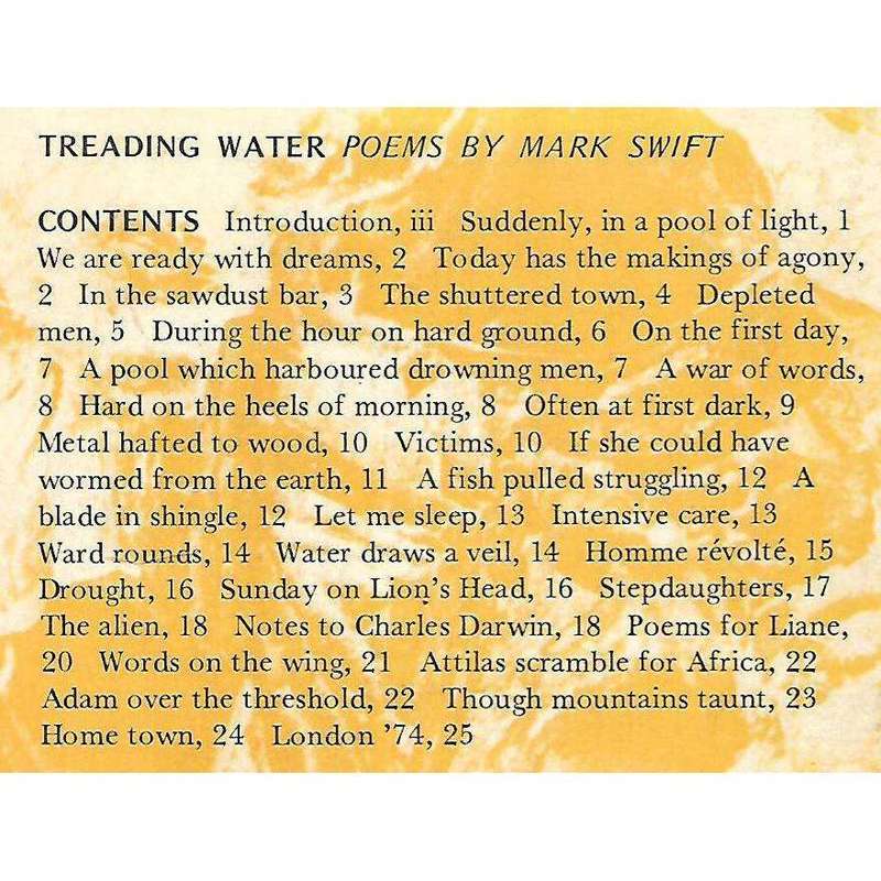 Trading Water | Mark Swift, Jack Cope (Ed.)