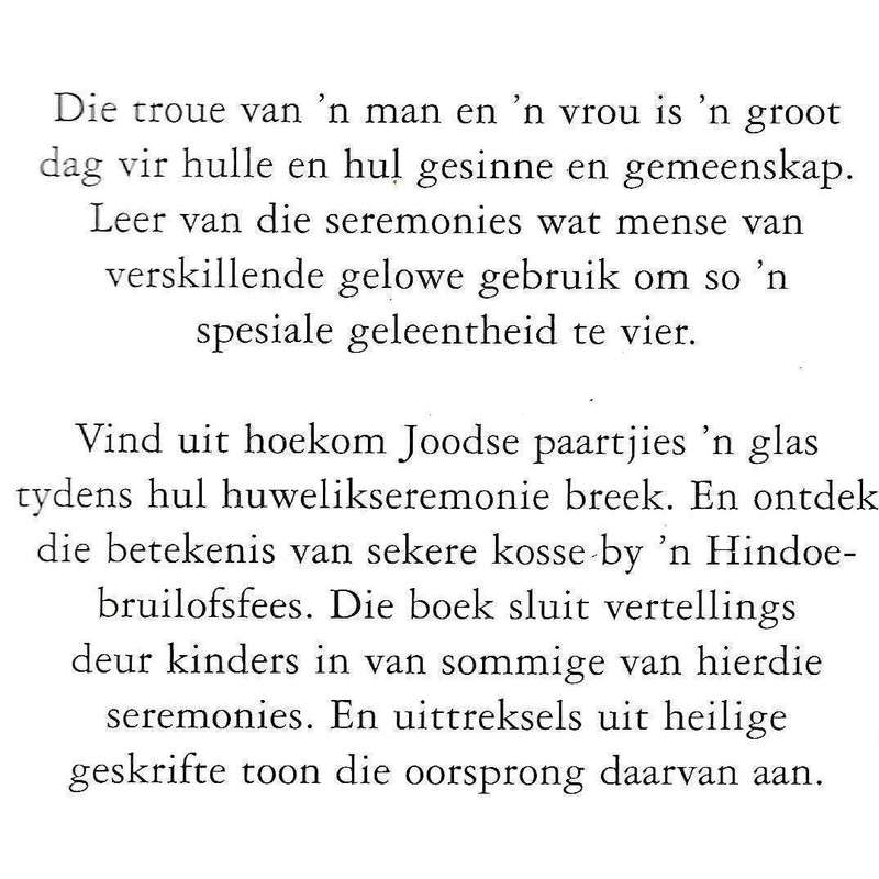 Troues (Spesiale Seremonies) | Cath Senker