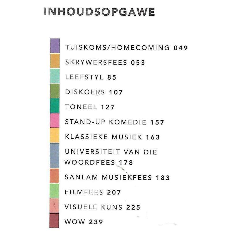 US Woordfees 2-11 Maart 2018 Program (Afrikaans)