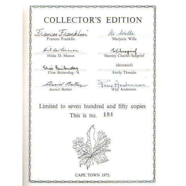 Veld and Flora (Signed by the Contributor's, Part 2) The Botanical Society of South Africa (Limit...