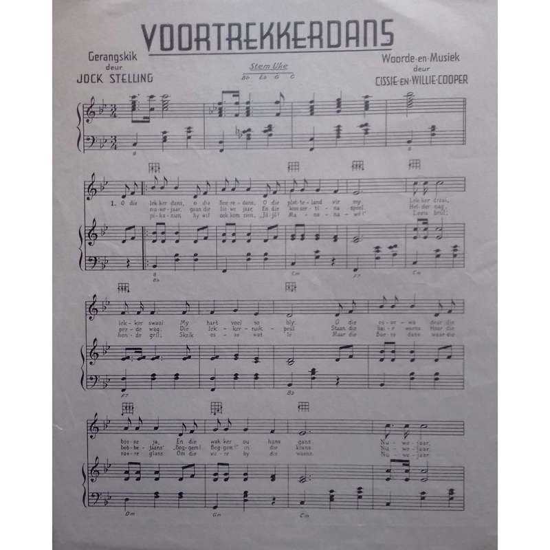 Voortrekkerdans (Afrikaans Music Score) | Cissie & Willie Cooper