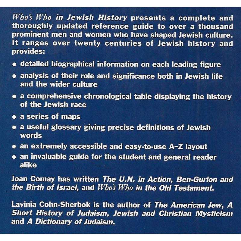 Who's Who in Jewish History: After the Period of the Old Testament | Joan Comay