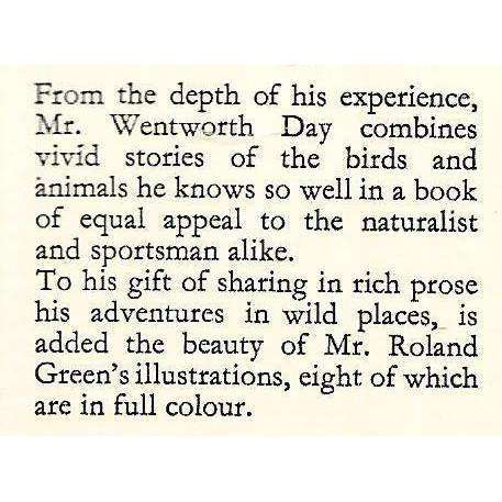 Wild Wings and Some Footsteps (Signed and Inscribed by Author) | J. Wentworth Day
