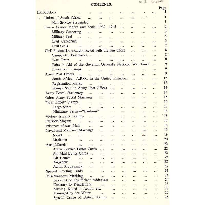 World War II Philately of Southern and Eastern Africa | J. H. Harvey Pirie