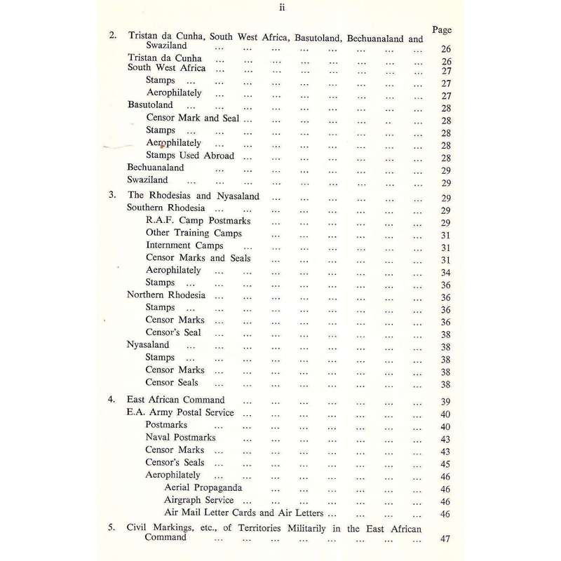 World War II Philately of Southern and Eastern Africa | J. H. Harvey Pirie