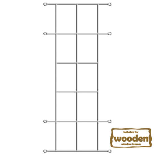 Xpanda Cottage 10 Pane Burglar Bars - 530mm x 1350mm White