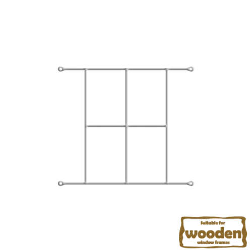 Xpanda Cottage 4 Pane Burglar Bar 440x530mm - White