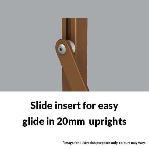 Xpanda Alu-Glide Security Gate 2200mm - White