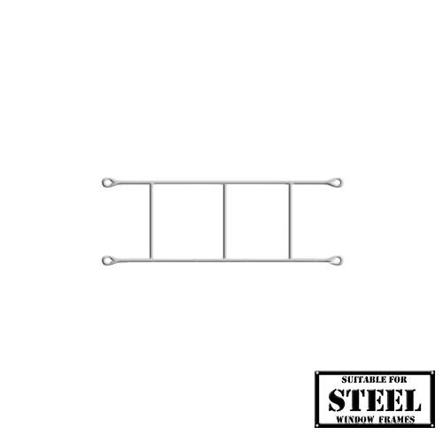 Xpanda Brick Burglar Bars - 460mm x 160mm White